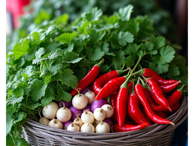 제철 채소 및 농산물